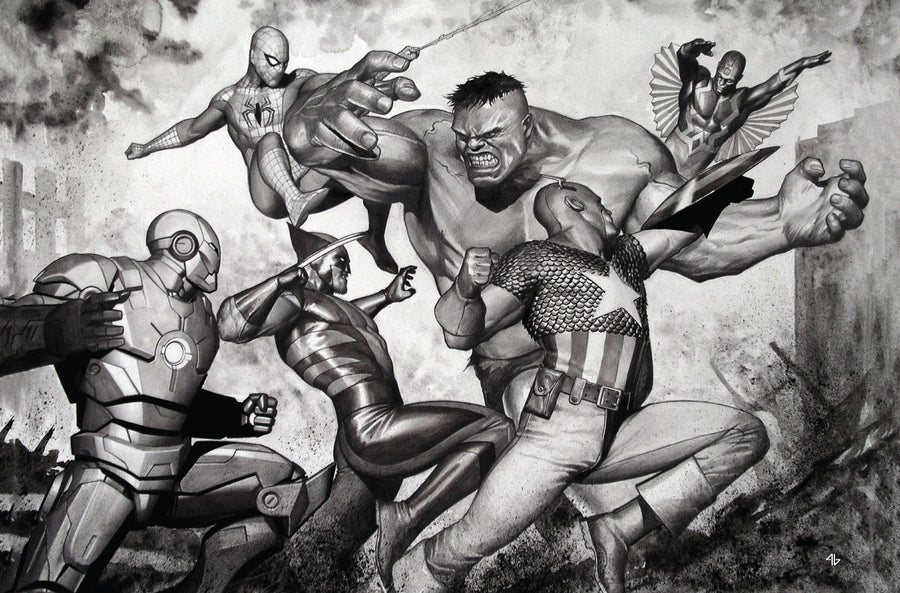 Incredible Hulk #181 Marvel FACSIMILE EDITION 1st Wolverine Adi Granov B&W EXCLUSIVE VIRGIN VAR (FC)