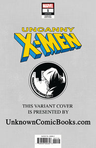 UNCANNY X-MEN #1 UNKNOWN COMIC BOOKS ANACLETO EXCLUSIVE 11/14/2018