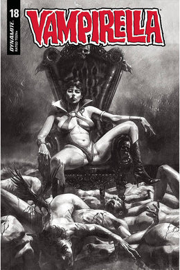 VAMPIRELLA #18 40 COPY MASTRAZZO B&W INCV (PRE-ORDER)