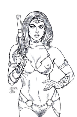 DEJAH THORIS (2019) #12 40 COPY LINSNER B&W VIRGIN INCV